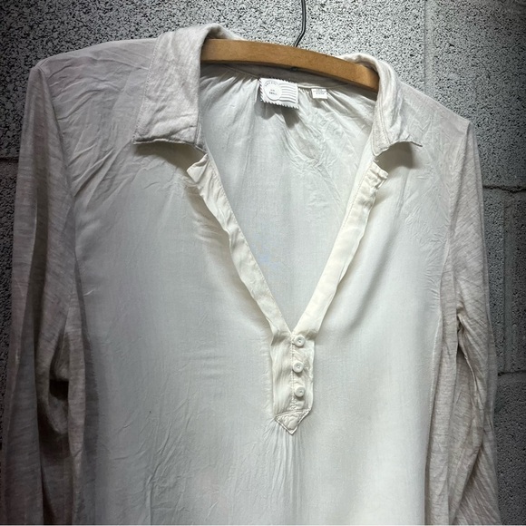 Anthropologie 9-H15 Ivory Blouse - Picture 5 of 9